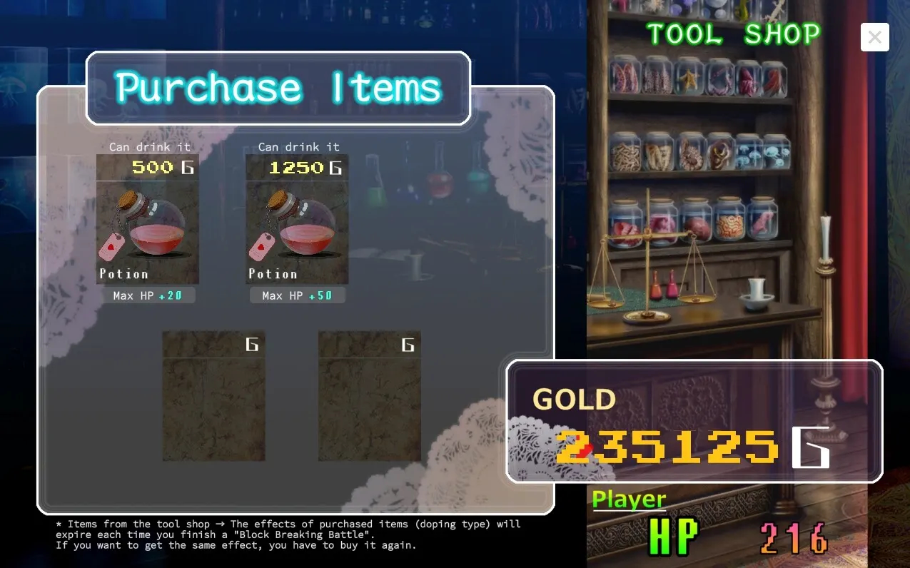 TOKAI Girl -Block Breaking RPG- 截图 5