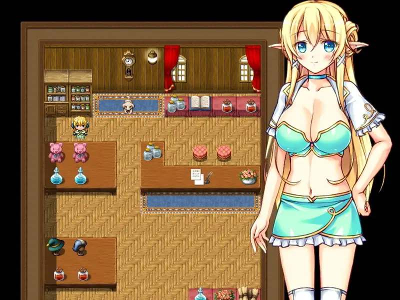 金发巨乳精灵莉莎的淫荡性活 截图 3